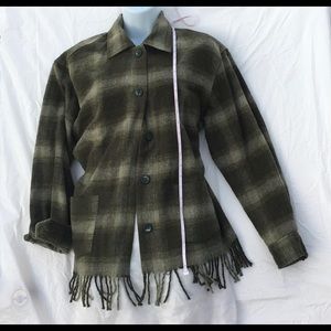 Flannel  Blaze, fringed. M.